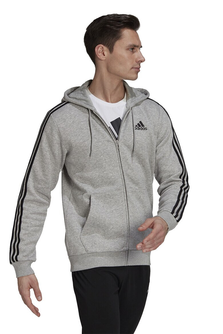 adidas Sportswear Худи Essentials с цип и 3 ивици - Pepit.bg