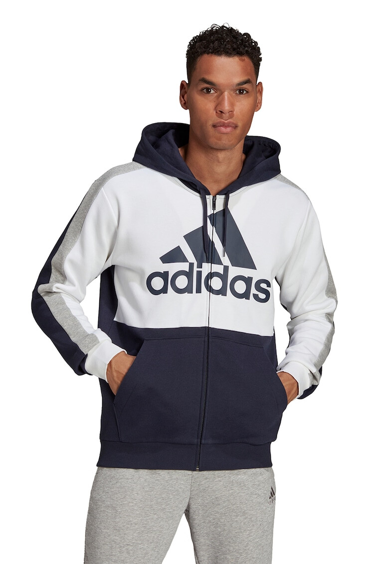 adidas Performance Худи Essentials с цип и дизайн с цветен блок - Pepit.bg