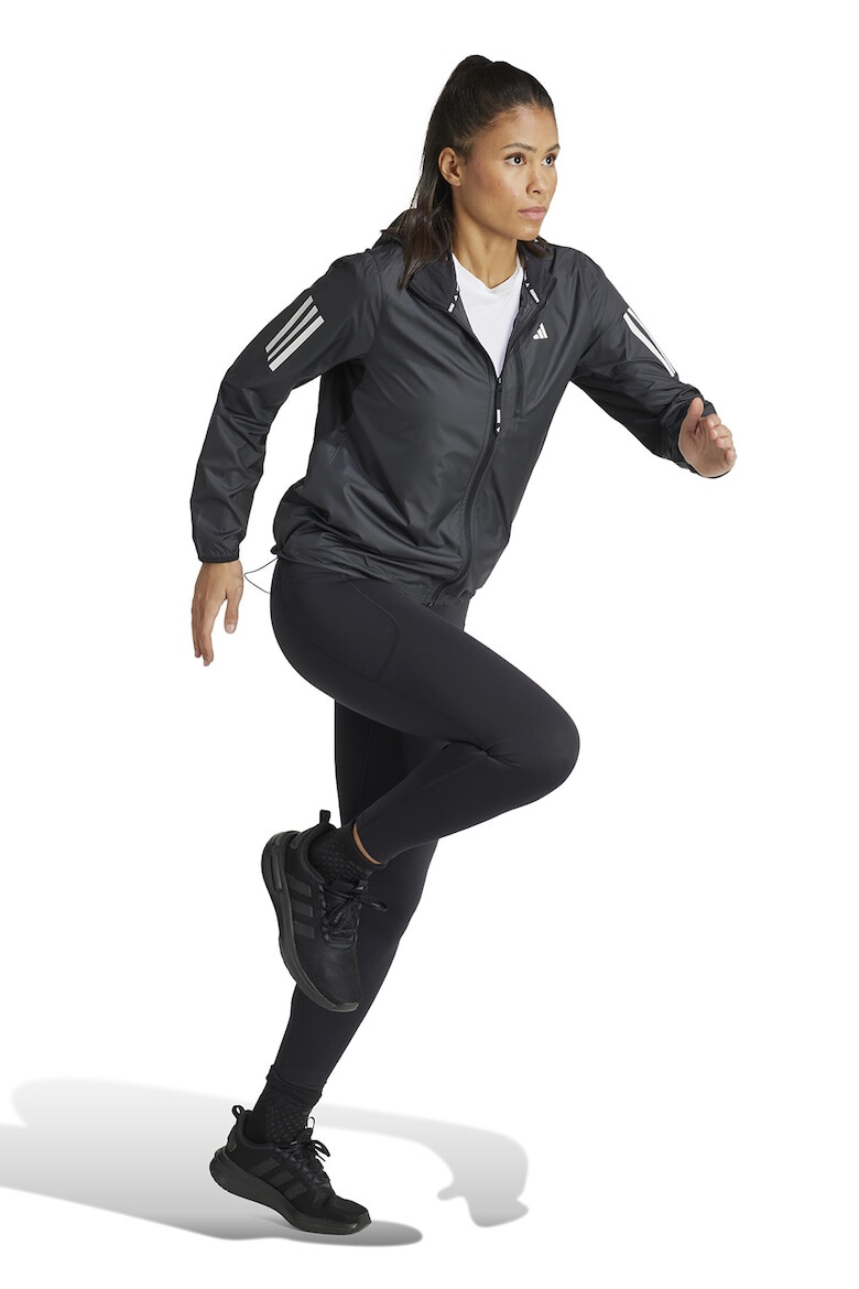 adidas Performance Яке за бягане с лого - Черен - Pepit.bg