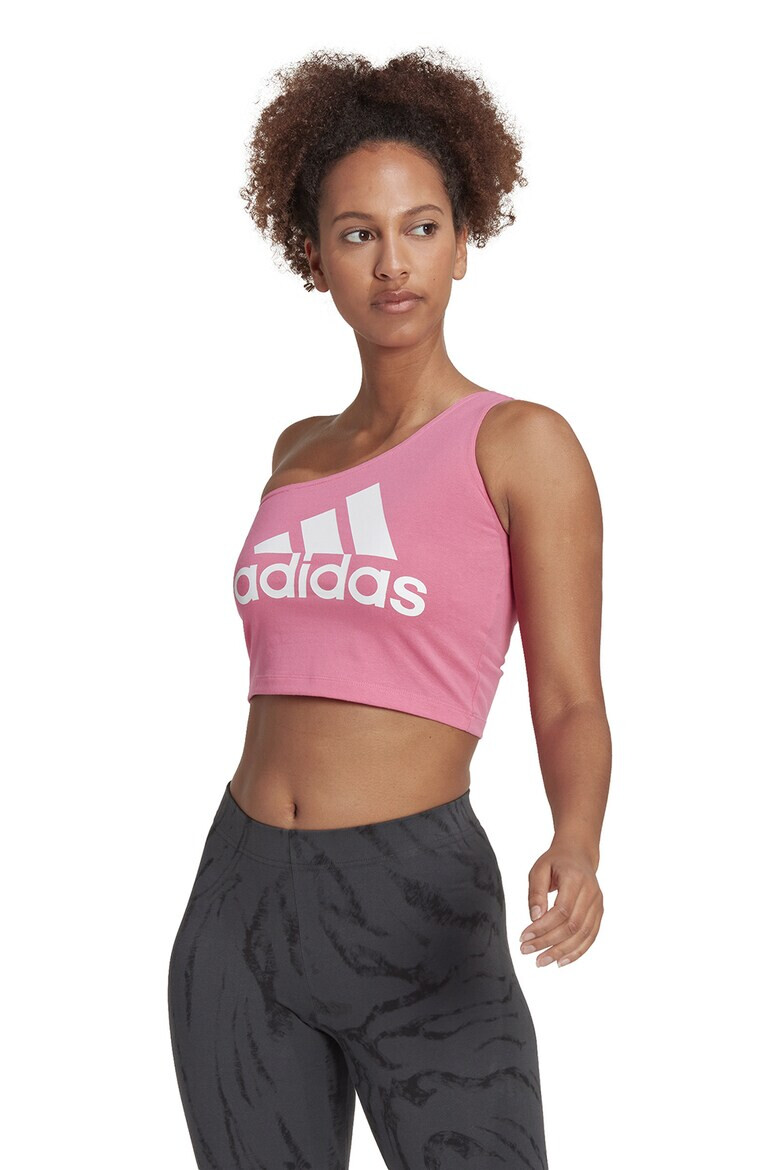 adidas Sportswear Къс топ с едно рамо и лого - Pepit.bg