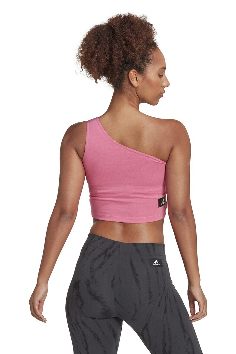 adidas Sportswear Къс топ с едно рамо и лого - Pepit.bg