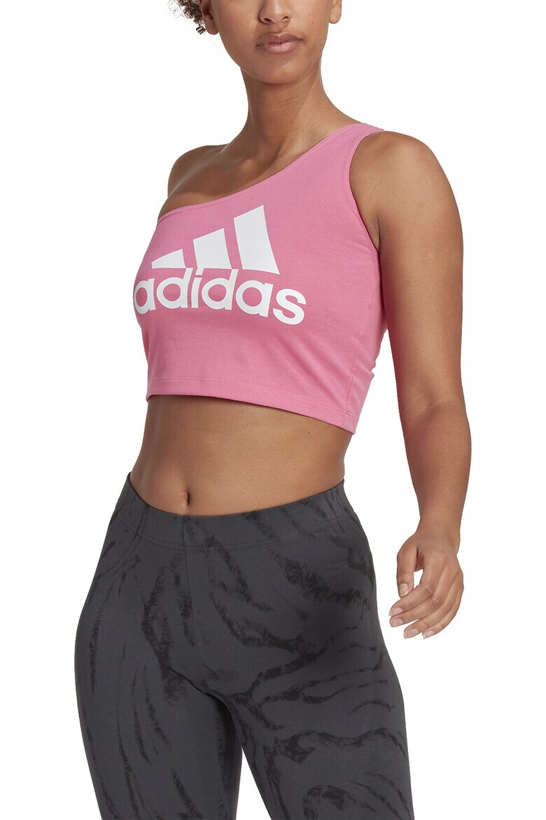 adidas Sportswear Къс топ с едно рамо и лого - Pepit.bg