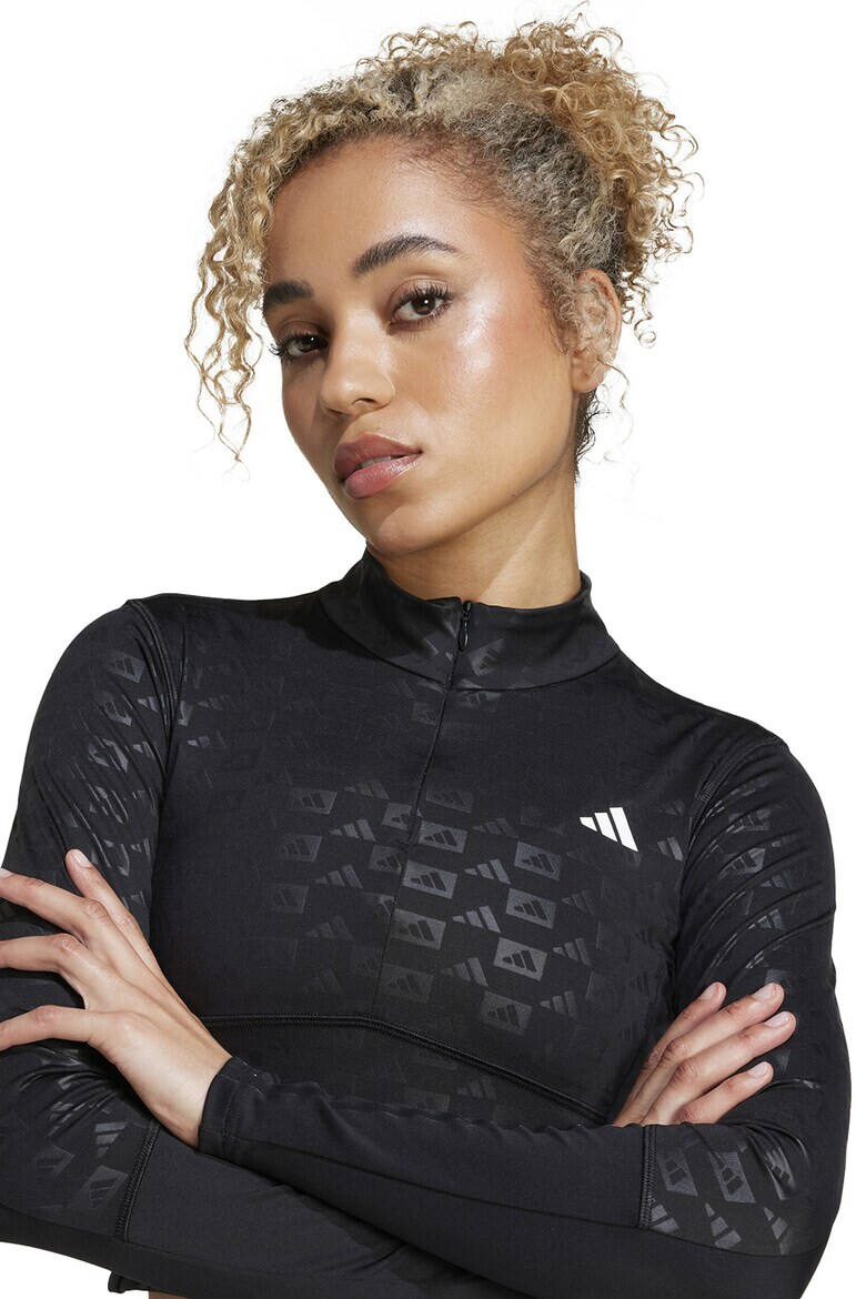 adidas Performance Къса фитнес блуза с лога - Pepit.bg