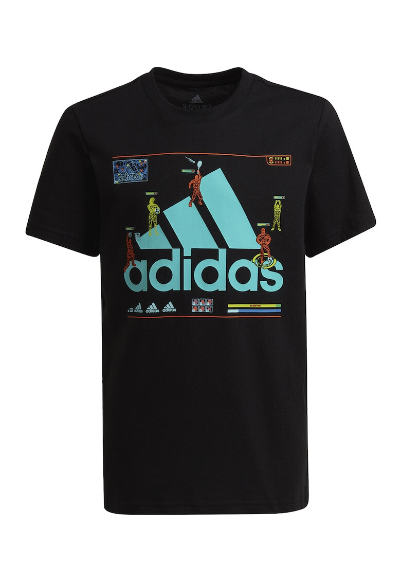 adidas Performance Памучна тениска с принт - Pepit.bg