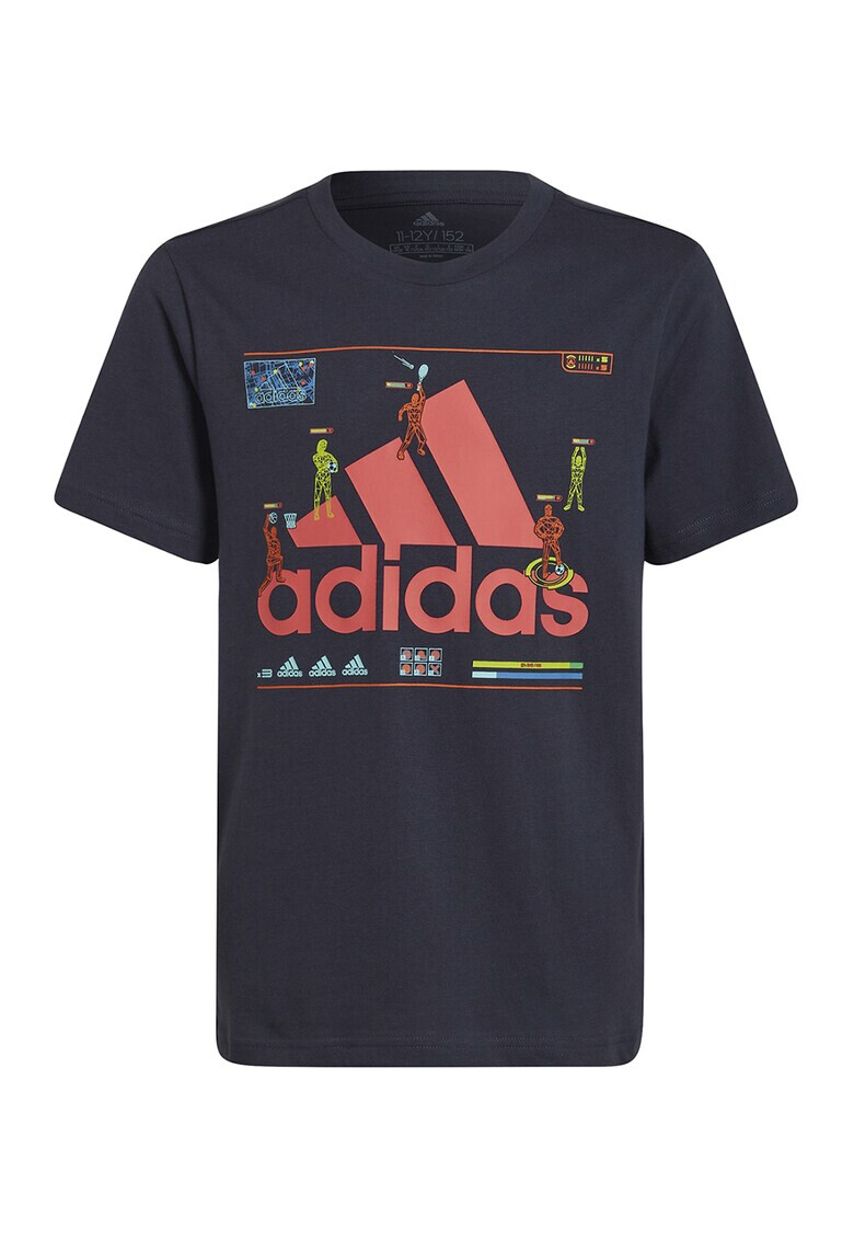 adidas Performance Памучна тениска с принт - Pepit.bg