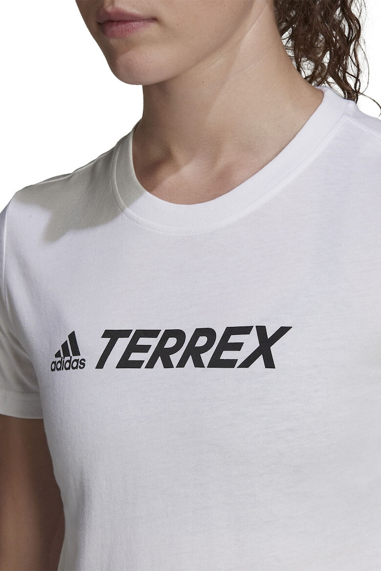 adidas Performance Памучна тениска за хайкинг с лого - Pepit.bg