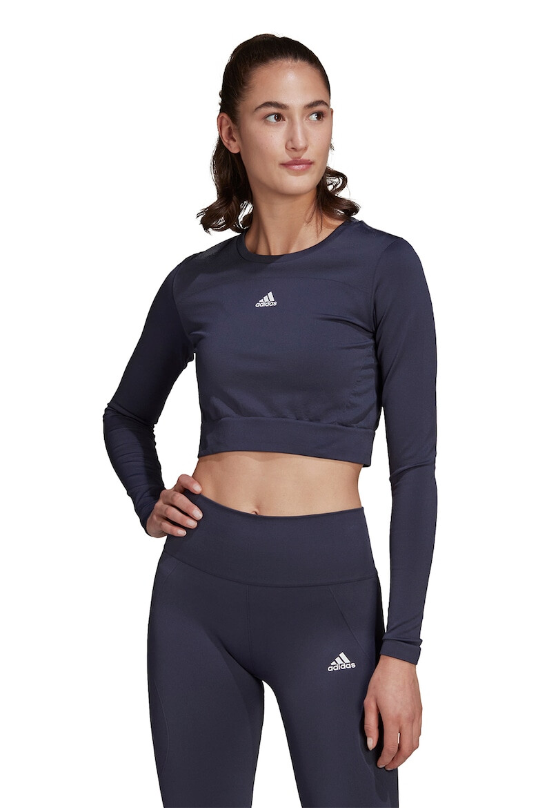 adidas Performance Спортна къса блуза с лого - Pepit.bg