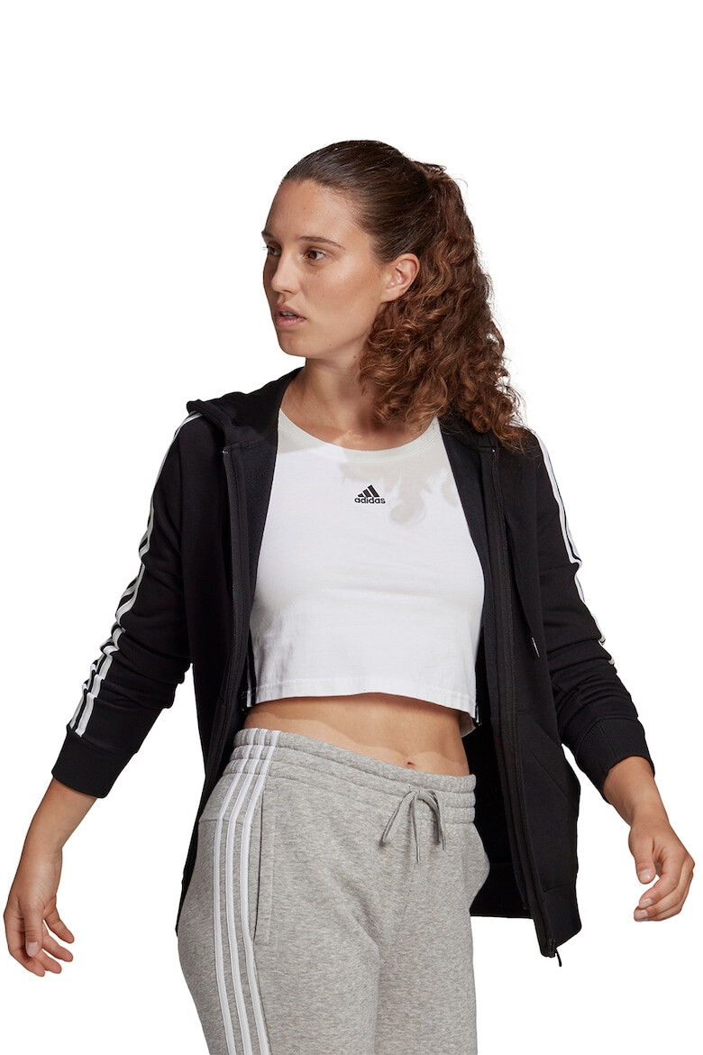 adidas Sportswear Суитшърт с цип и лого - Pepit.bg