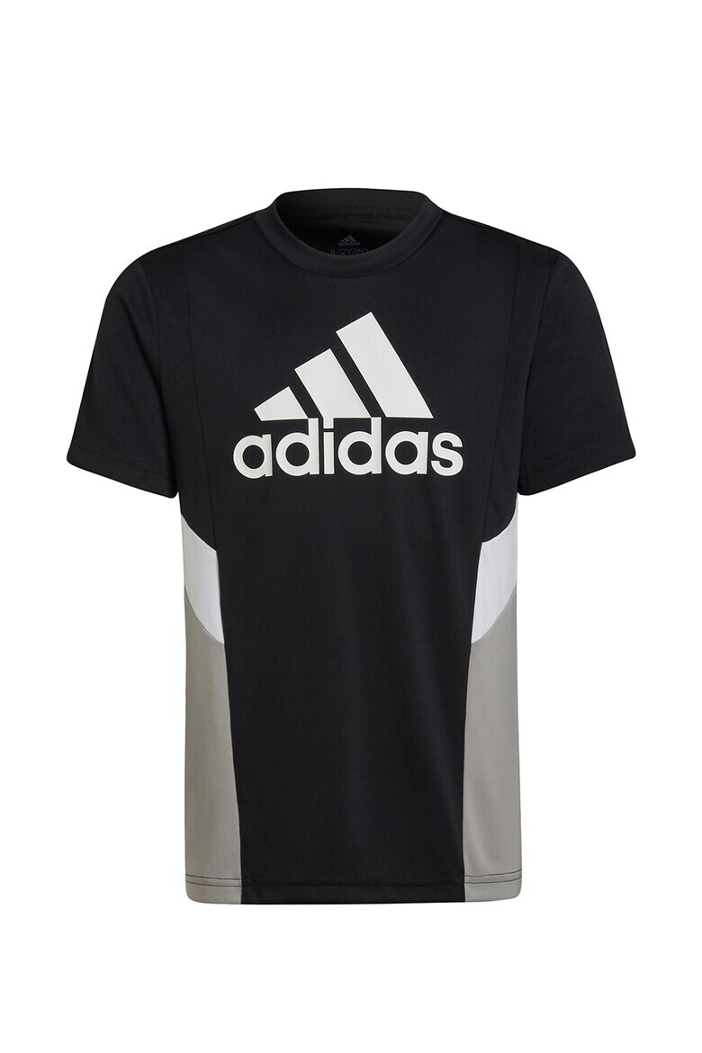 adidas Performance Тениска D2M с цветен блок - Pepit.bg