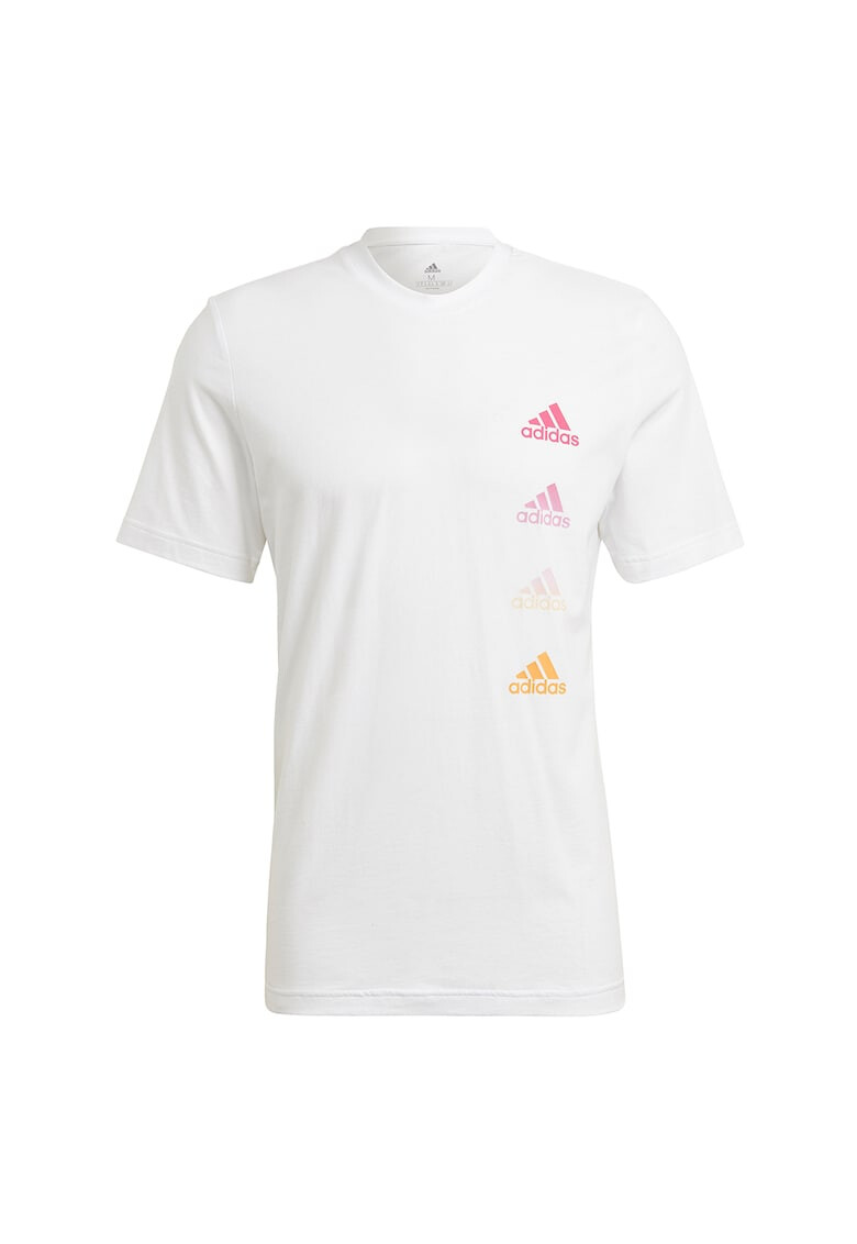 adidas Performance Тениска Essentials с овално деколте и лого - Pepit.bg
