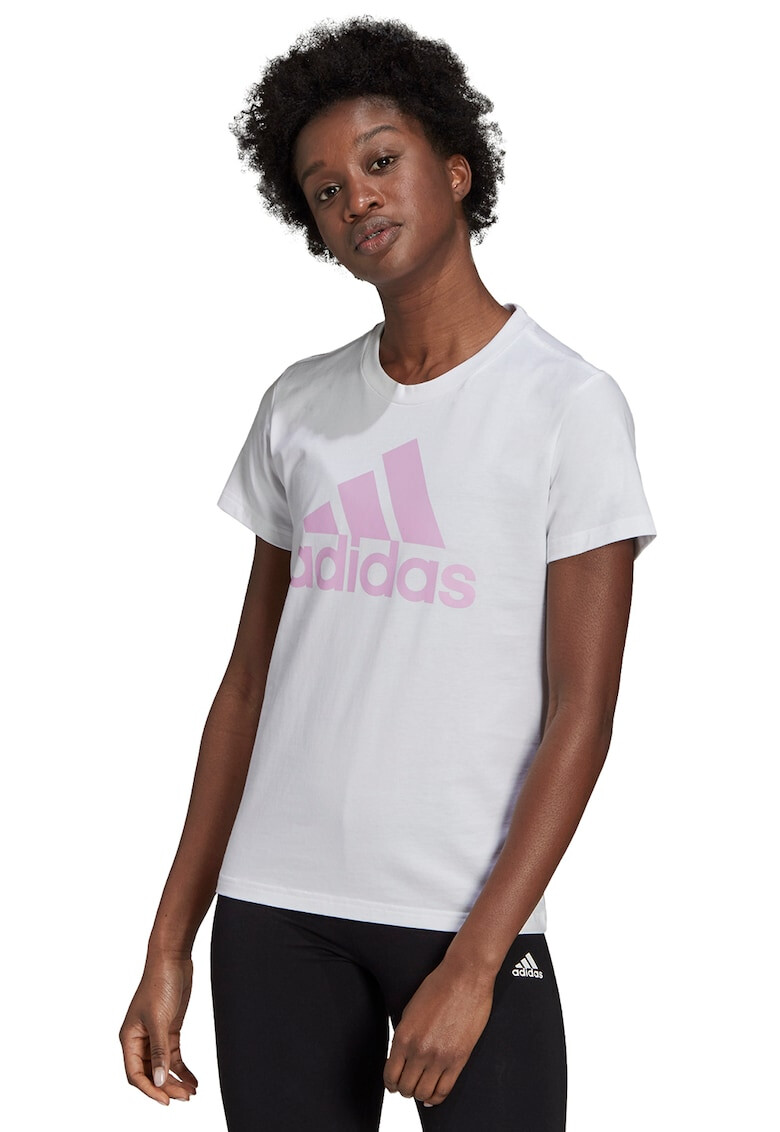 adidas Performance Тениска Essentials с овално деколте и лого - Pepit.bg