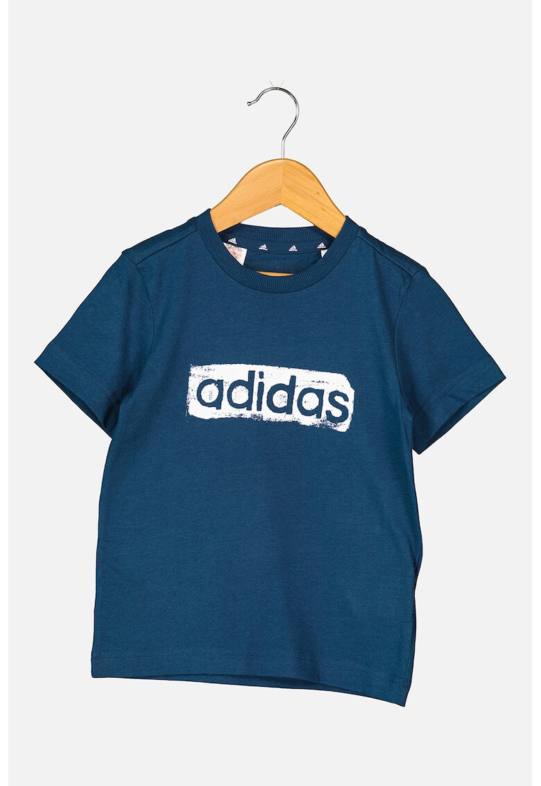 adidas Performance Тениска с лого и овално деколте - Pepit.bg