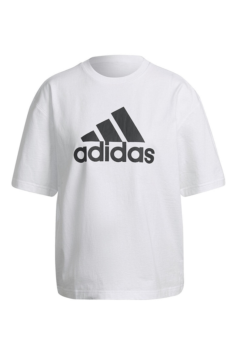 adidas Sportswear Тениска с лого и овално деколте - Pepit.bg