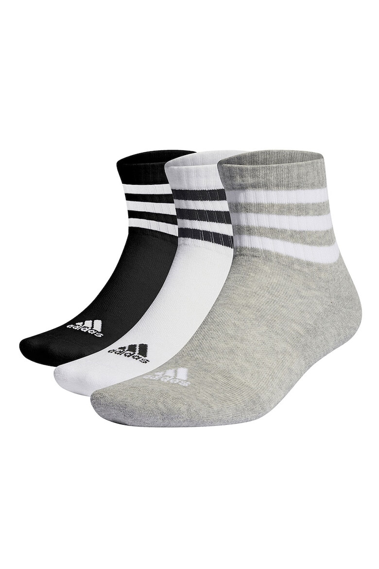 adidas Performance Унисекс къси чорапи на райе - 3 чифта - Pepit.bg
