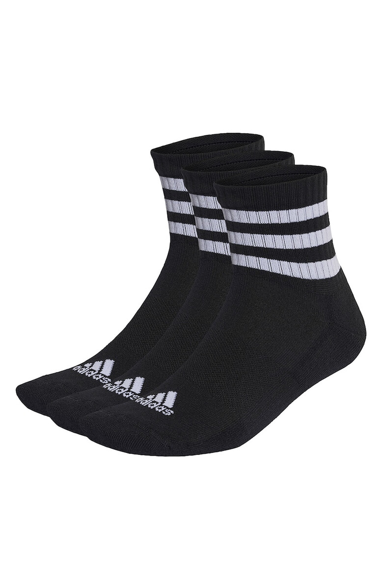 adidas Performance Унисекс къси чорапи на райе - 3 чифта - Pepit.bg