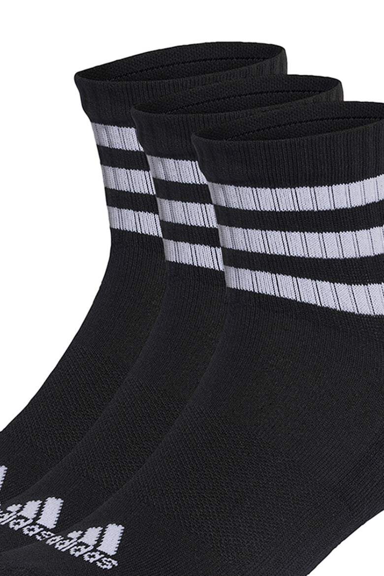 adidas Performance Унисекс къси чорапи на райе - 3 чифта - Pepit.bg