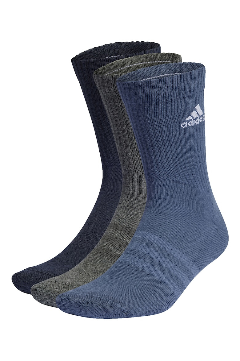 adidas Performance Унисекс дълги чорапи с рипс - 3 чифта - Pepit.bg