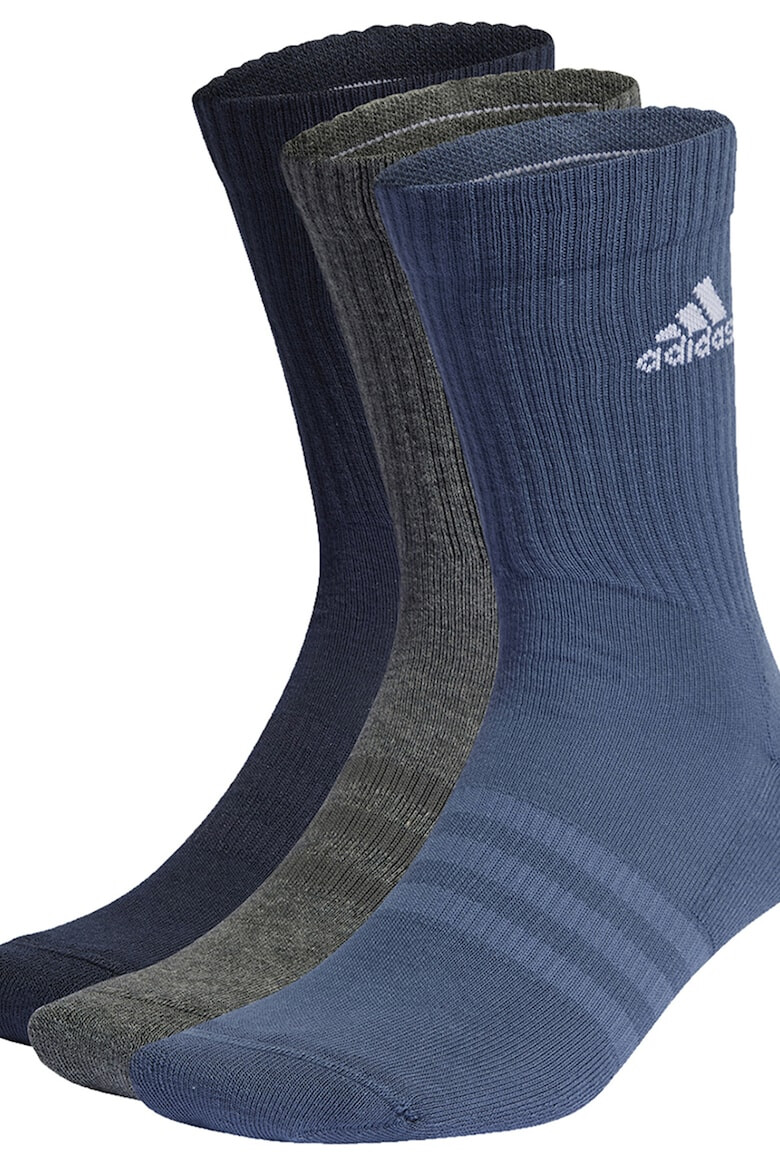 adidas Performance Унисекс дълги чорапи с рипс - 3 чифта - Pepit.bg