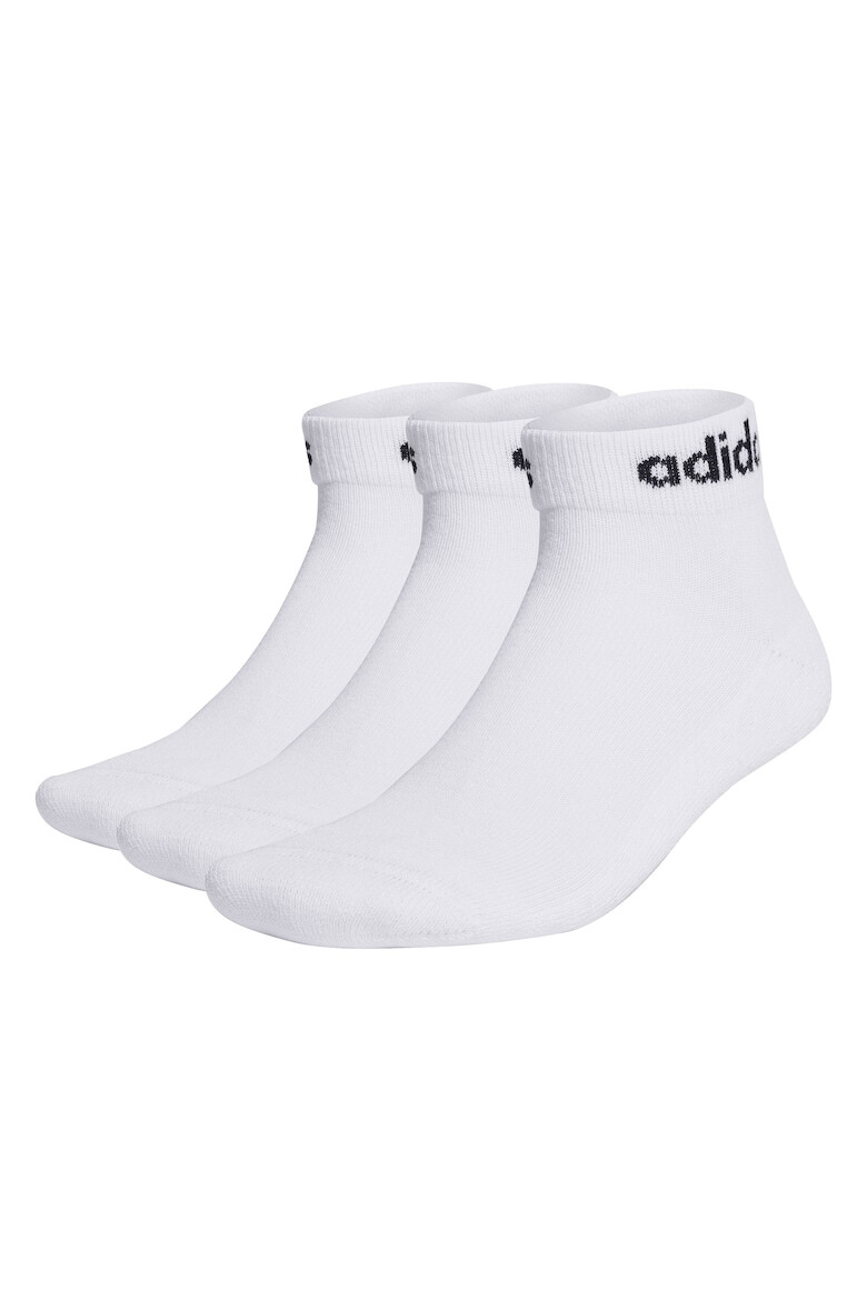 adidas Performance Унисекс къси чорапи с лого - 3 чифта - Pepit.bg