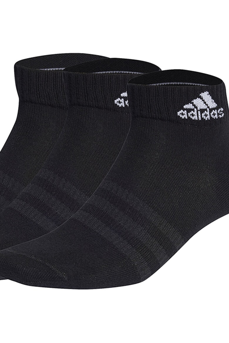 adidas Performance Унисекс къси чорапи с лого - 3 чифта - Pepit.bg