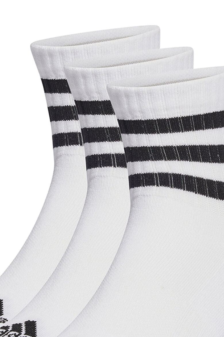 adidas Performance Унисекс къси чорапи с райе - 3 чифта - Pepit.bg