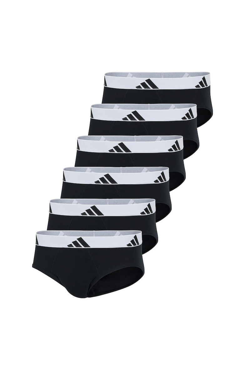 adidas Слипове Active Flex - 6 чифта - Бял/Черен - Pepit.bg