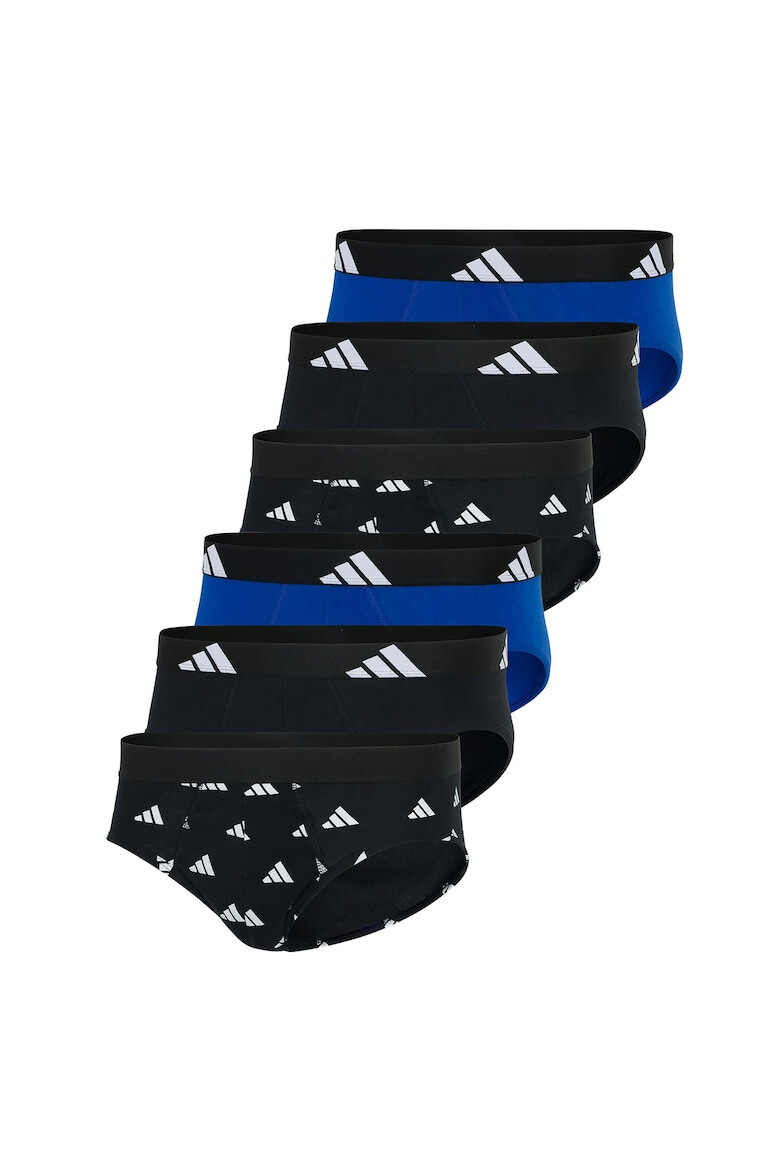 adidas Слипове Active Flex - 6 чифта - Бял/Черен/Син - Pepit.bg