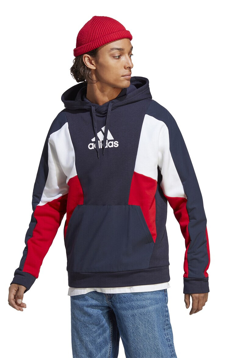 adidas Sportswear Худи Essentials с дизайн в цветен блок - Pepit.bg