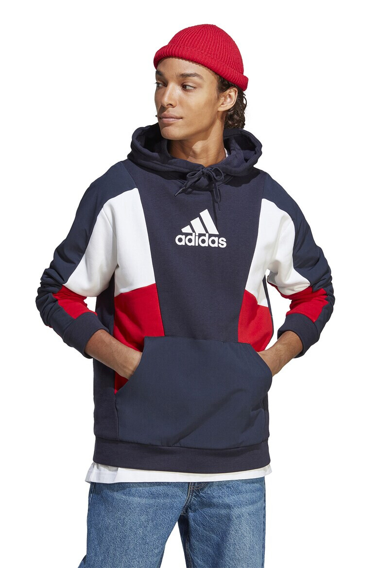 adidas Sportswear Худи Essentials с дизайн в цветен блок - Pepit.bg