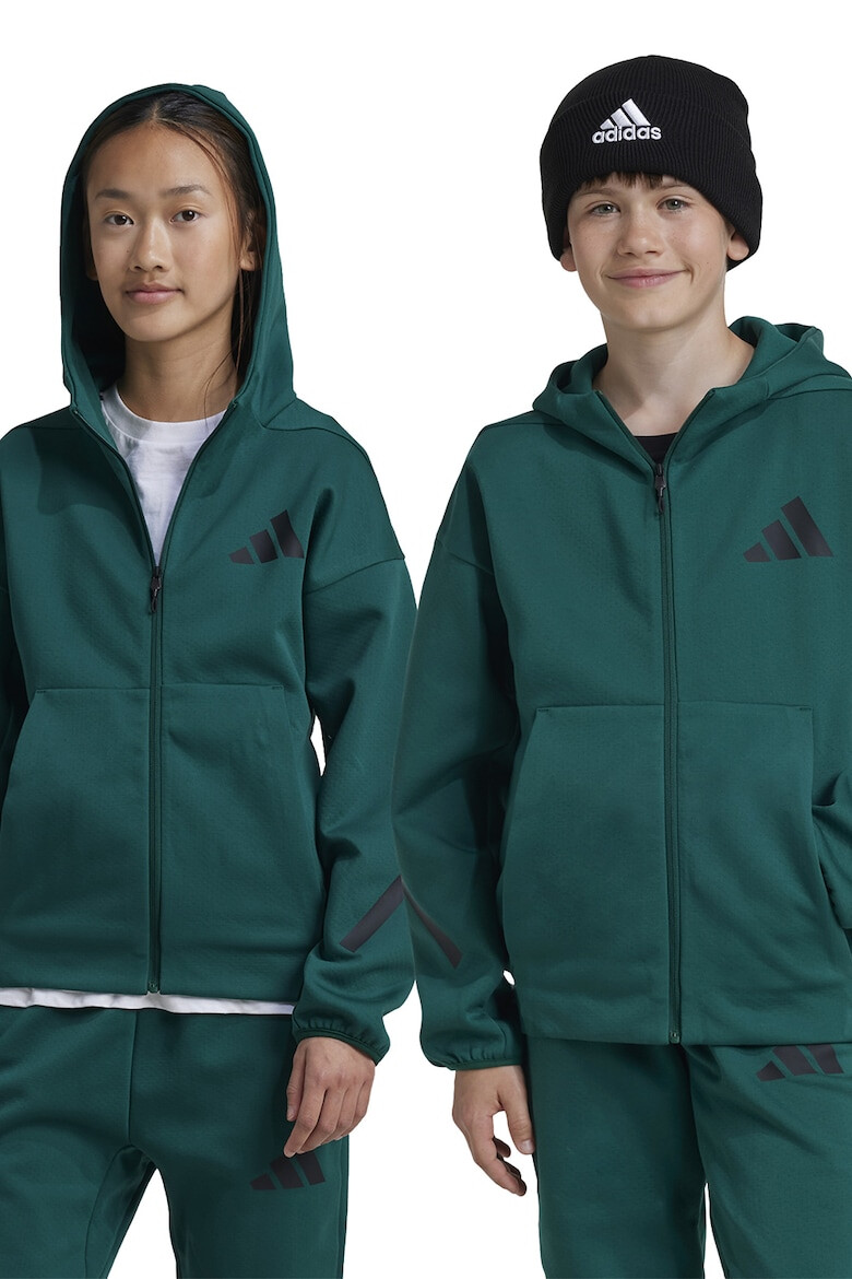 adidas Sportswear Худи с цип и паднали ръкави - Pepit.bg