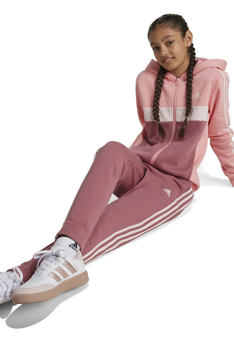 adidas Sportswear Спортен екип с цип и цветен блок - Pepit.bg