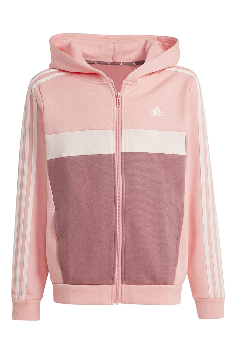 adidas Sportswear Спортен екип с цип и цветен блок - Pepit.bg