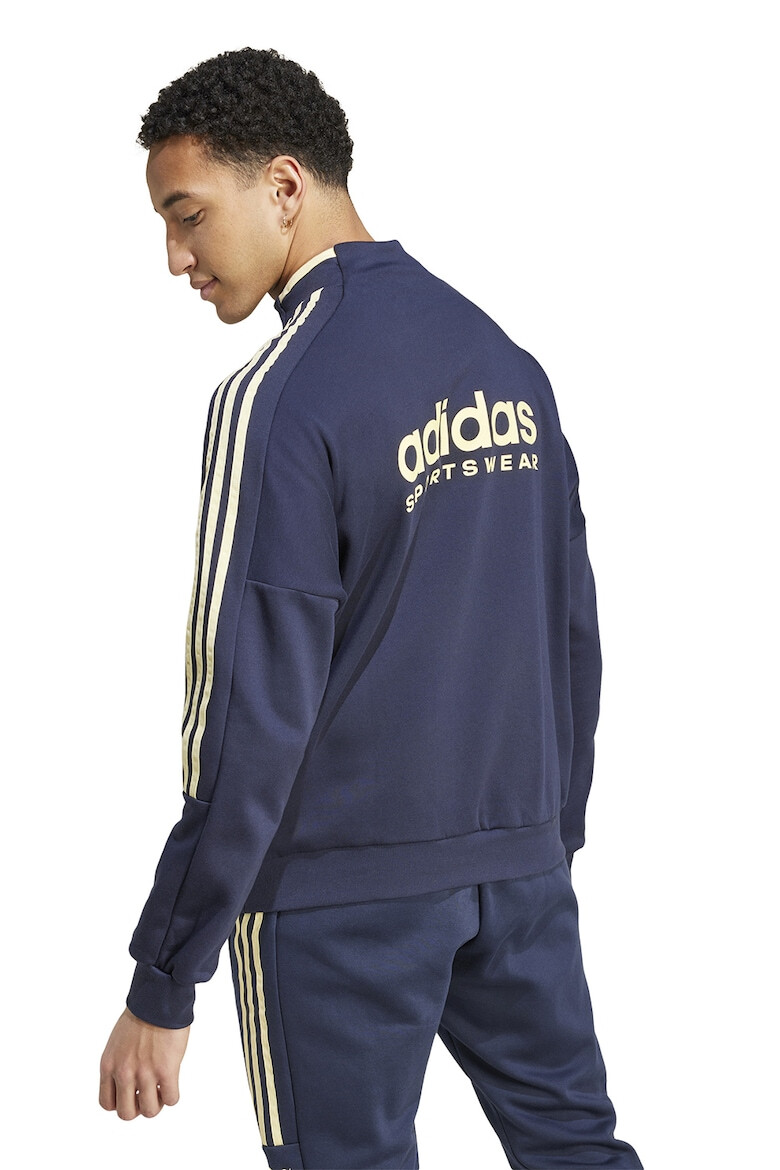 adidas Sportswear Суитшърт с лого и къс цип - Pepit.bg