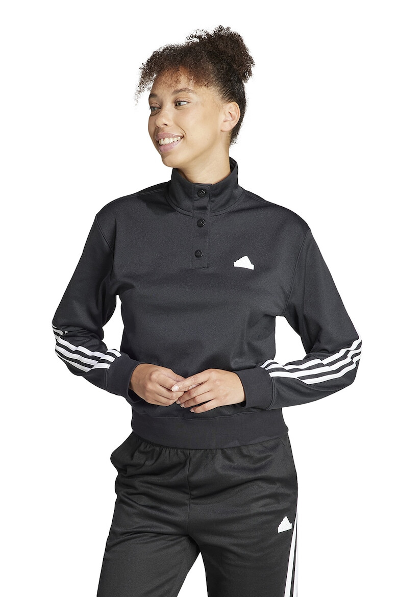 adidas Sportswear Суитшърт Iconic с цепка с капси - Pepit.bg