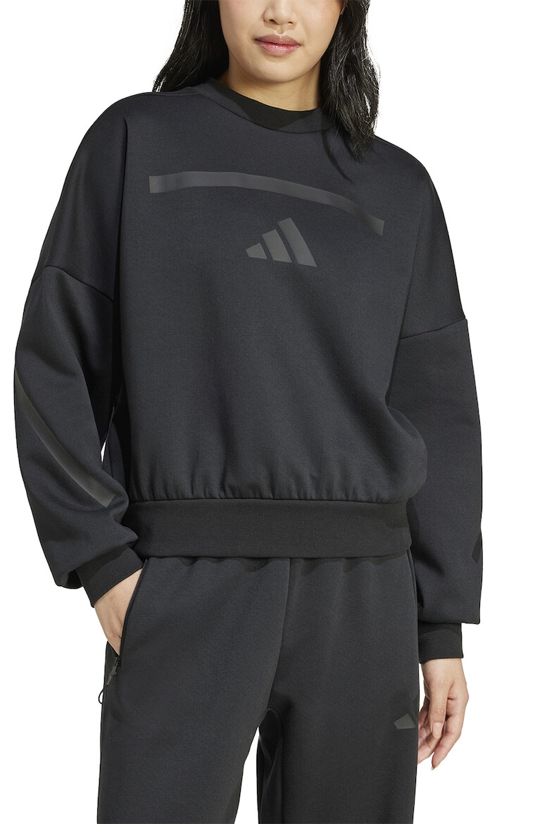 adidas Sportswear Суитшърт Z.N.E. с паднали ръкави и лого - Pepit.bg