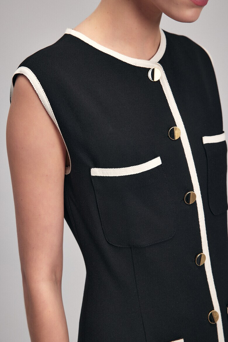 adL Права рокля тип елек с контрасти - Pepit.bg