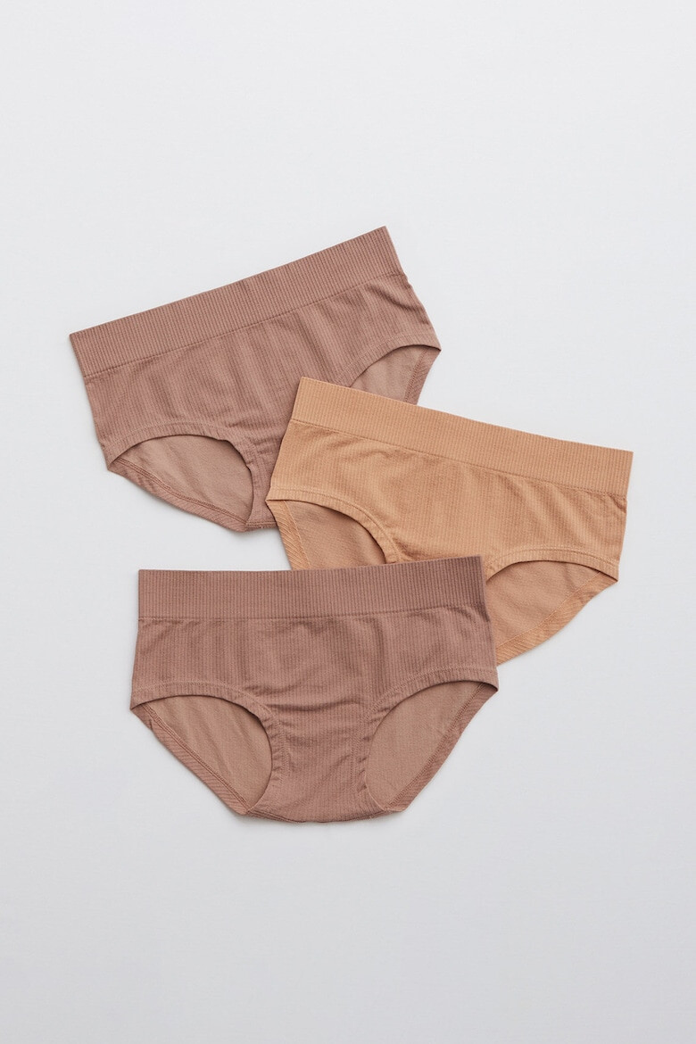 Aerie Рипсени бикини хипстър - 3 чифта - Pepit.bg