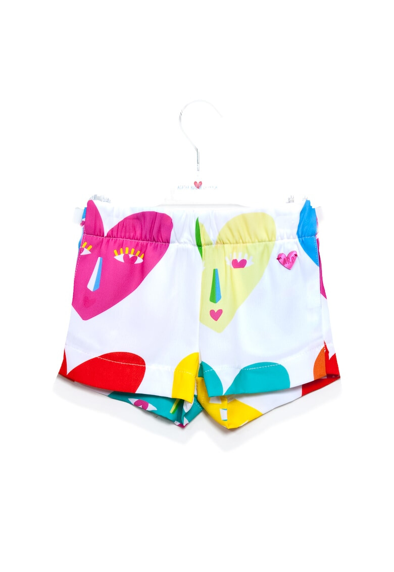 Agatha Ruiz de la Prada Къс панталон с шарка на сърца - Pepit.bg