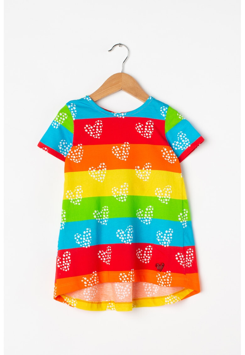 Agatha Ruiz de la Prada Разкроена рокля Rainbow с щампа - Pepit.bg