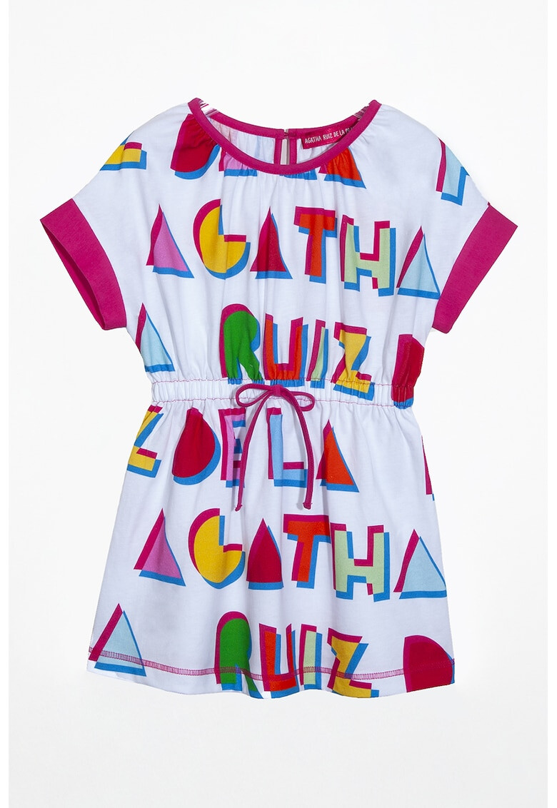Agatha Ruiz de la Prada Рокля тип тениска с лого - Pepit.bg