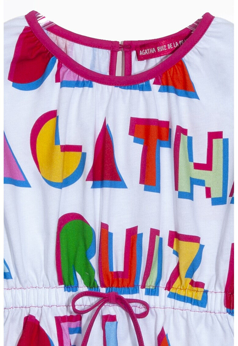 Agatha Ruiz de la Prada Рокля тип тениска с лого - Pepit.bg