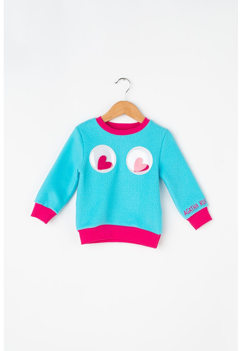 Agatha Ruiz de la Prada Суитшърт Fleece с дизайн с очи - Pepit.bg