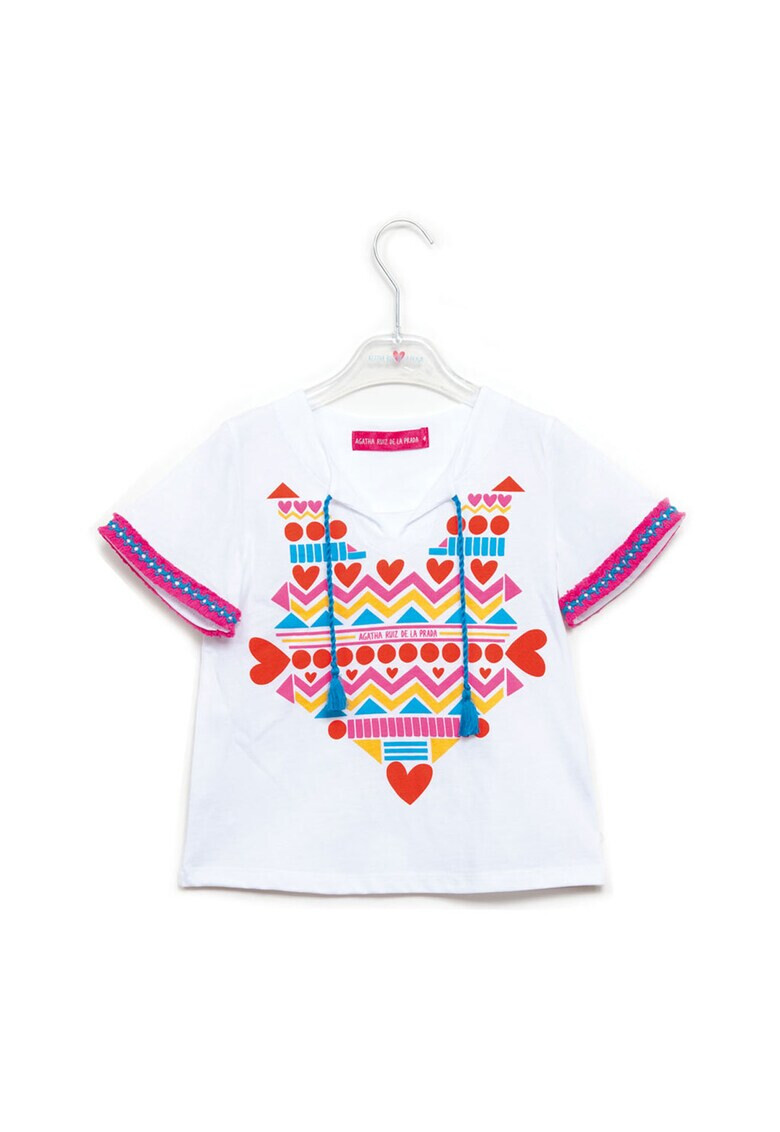 Agatha Ruiz de la Prada Тениска с фигурална шарка - Pepit.bg