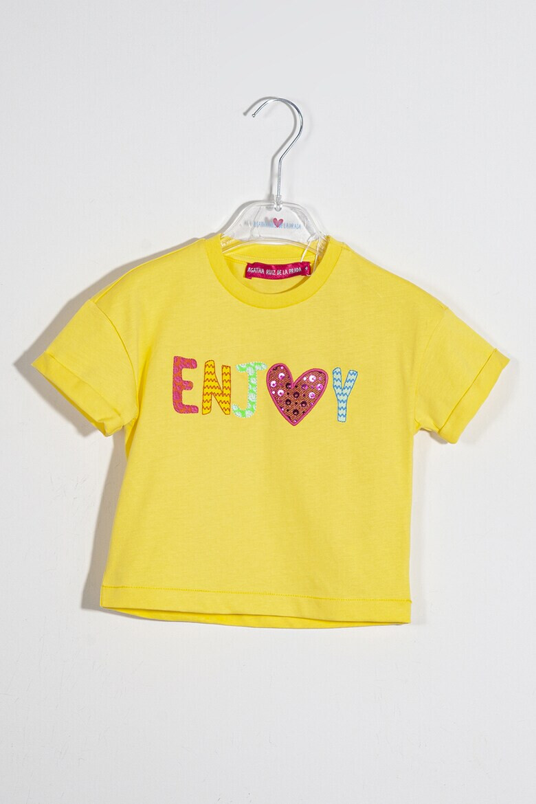 Agatha Ruiz de la Prada Тениска с надпис - Pepit.bg