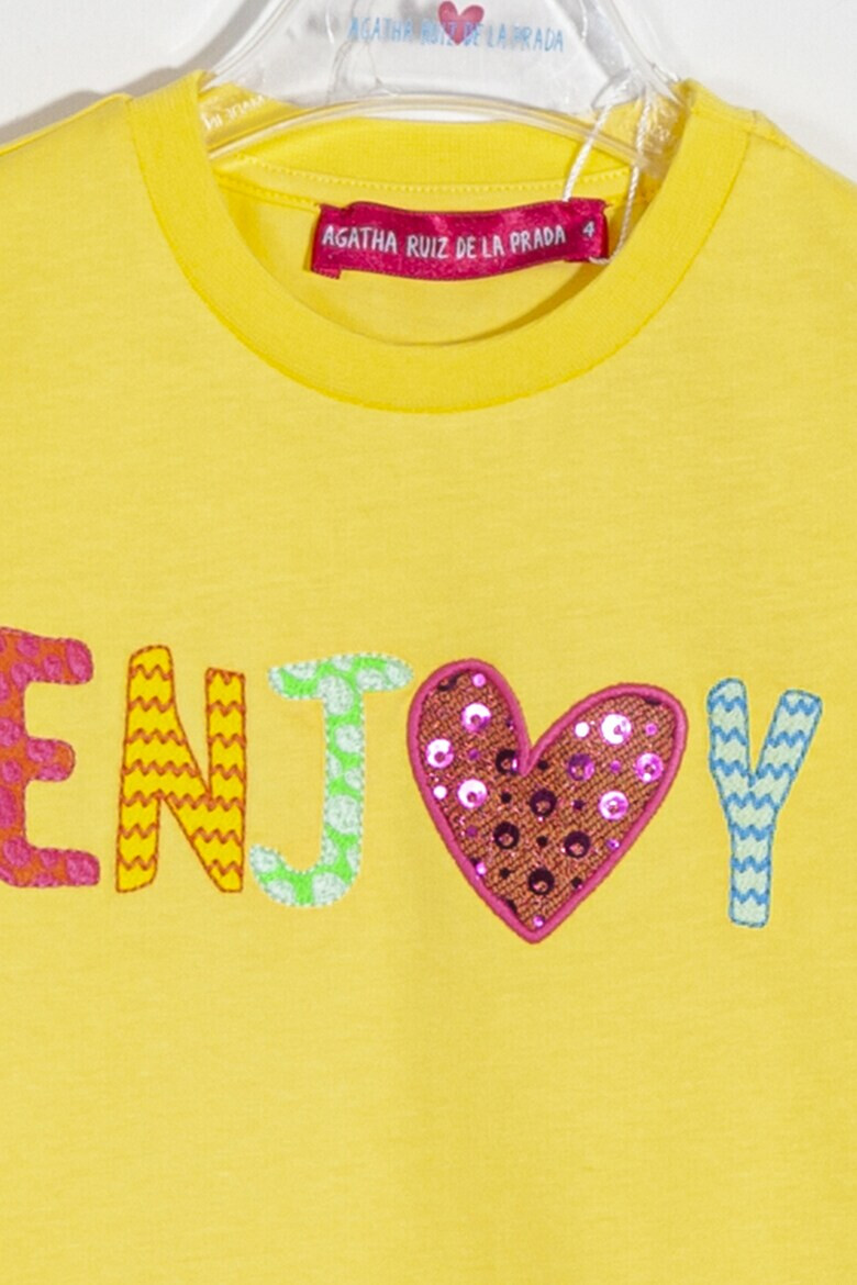 Agatha Ruiz de la Prada Тениска с надпис - Pepit.bg