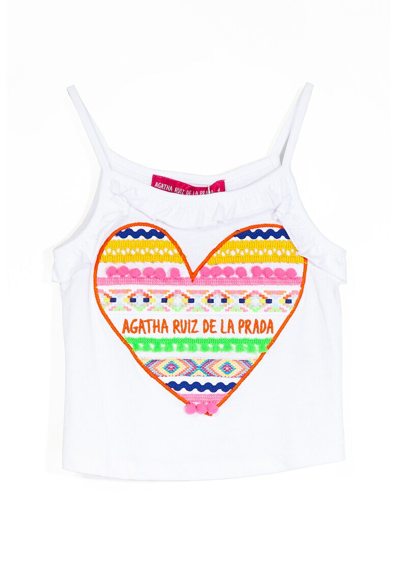Agatha Ruiz de la Prada Топ с бродерии - Pepit.bg
