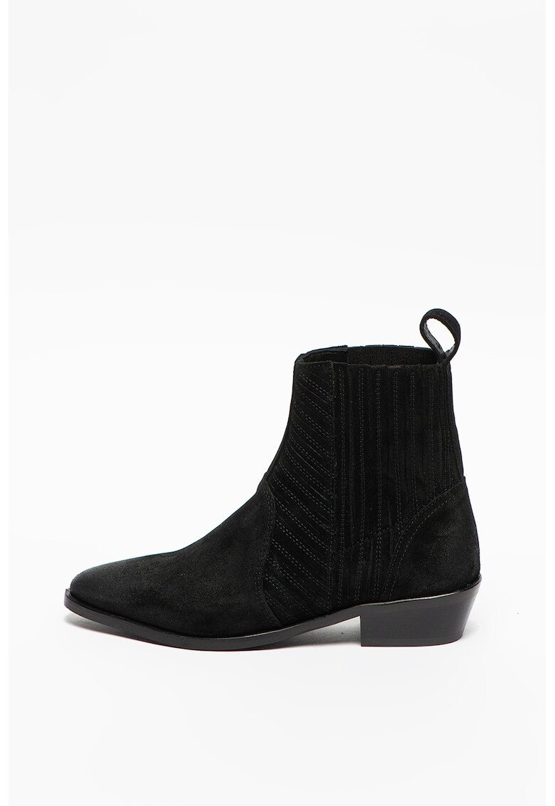 AllSaints Велурени боти Fion - Pepit.bg