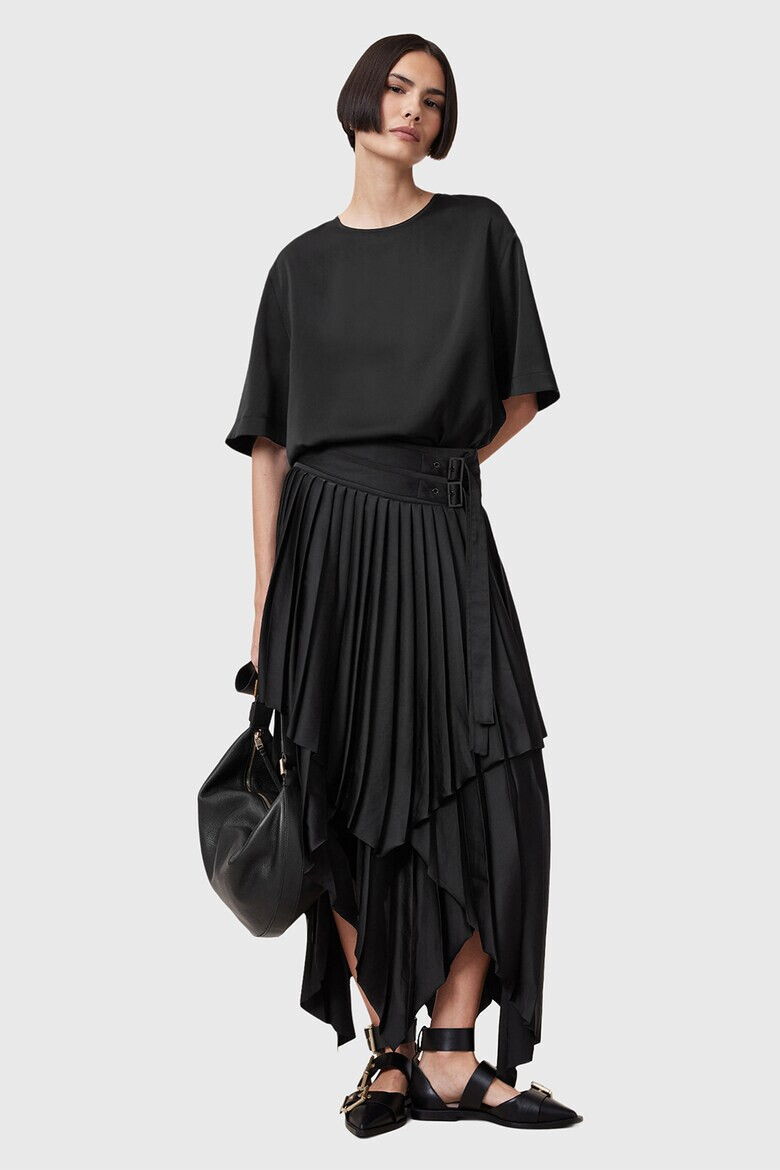 AllSaints Асиметрична дълга пола Kat - Pepit.bg