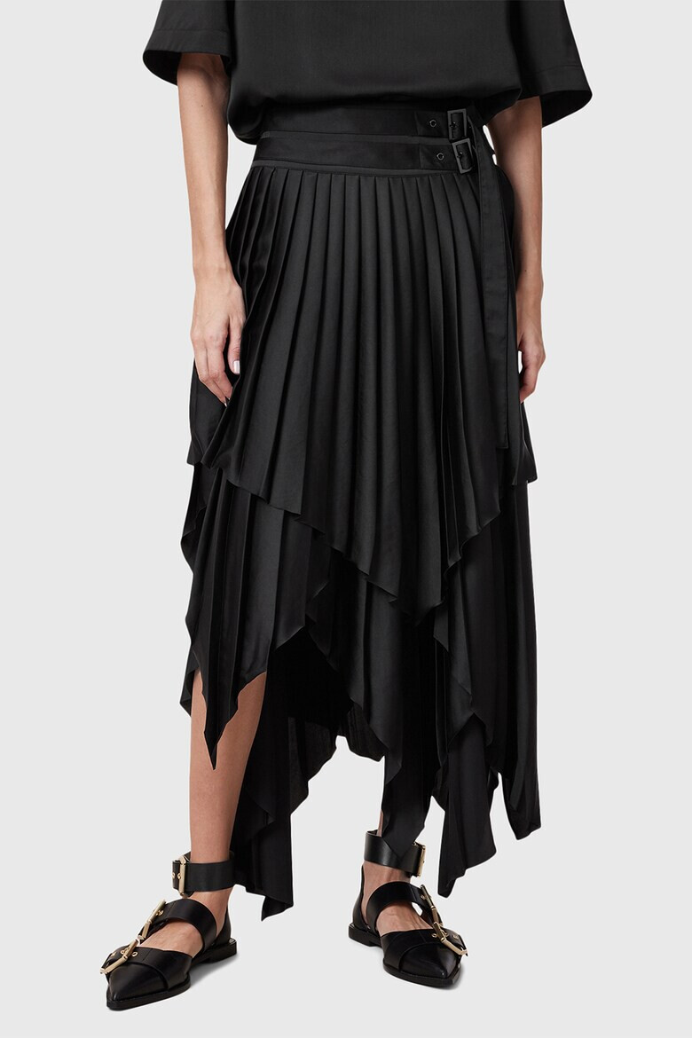 AllSaints Асиметрична дълга пола Kat - Pepit.bg