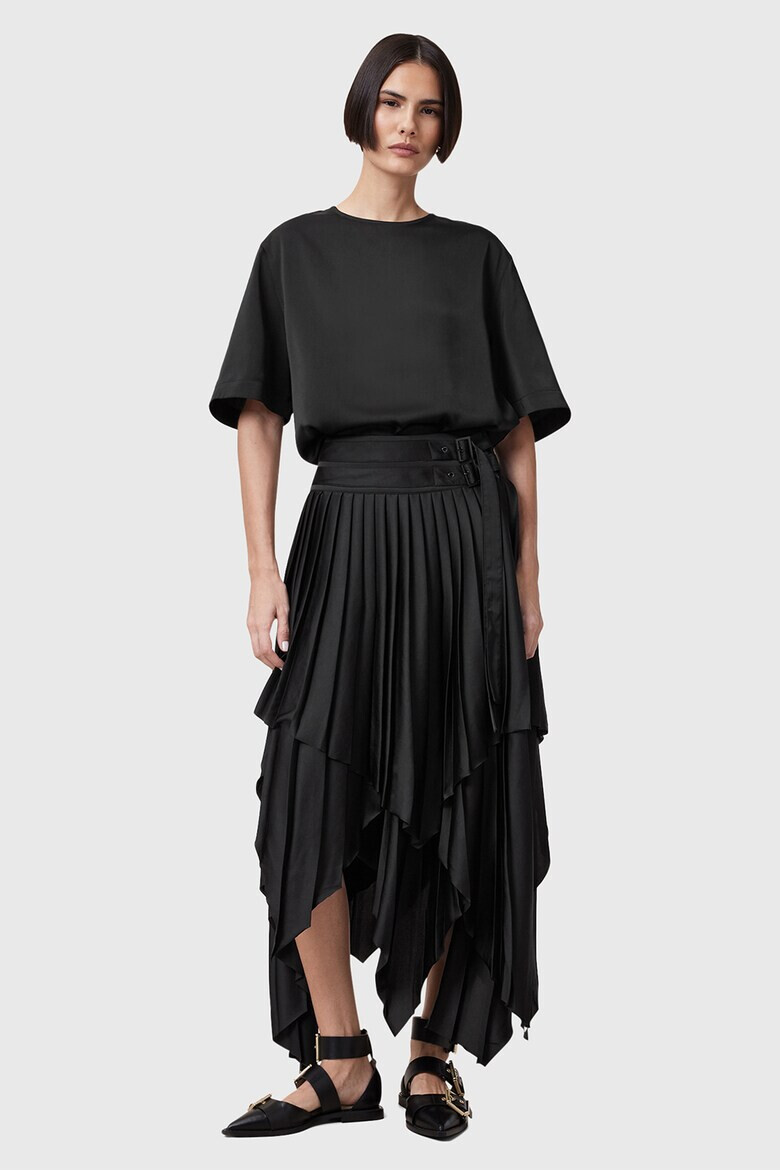 AllSaints Асиметрична дълга пола Kat - Pepit.bg